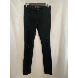 Hollister Classic Stretch High-Rise Super Skinny Color Black Size 7L W28L32